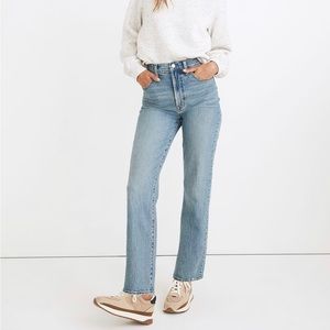 Madewell The Perfect Vintage Straight Jean in Hoye Wash